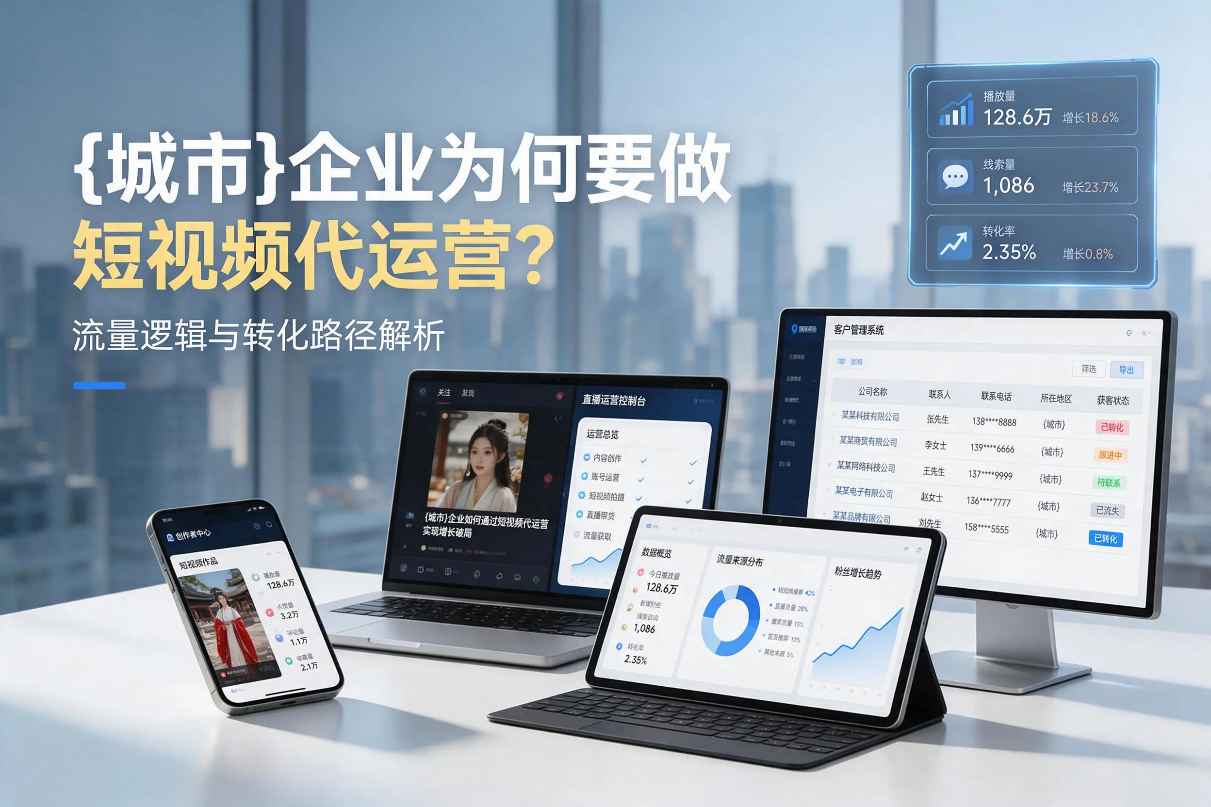 青岛企业为何要做短视频代运营?流量逻辑与转化路径解析