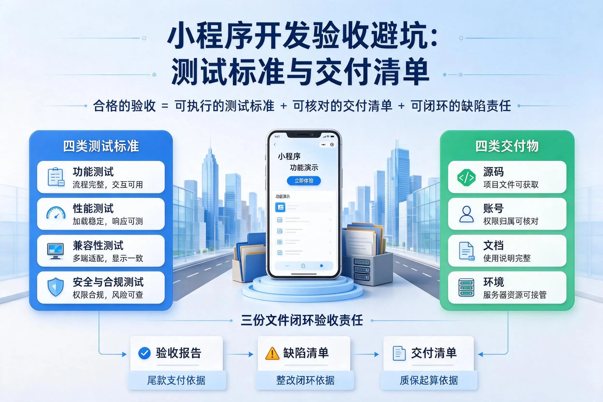 青岛小程序开发验收避坑:测试标准与交付清单