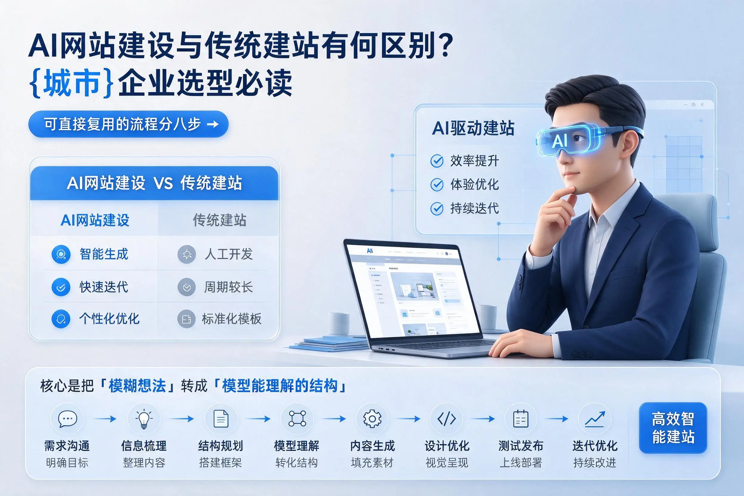 AI网站建设与传统建站有何区别?青岛企业选型必读
